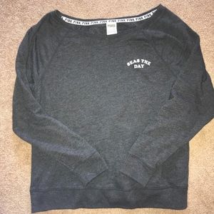 PINK Victorias Secret Grey Crewneck Sweatshirt S